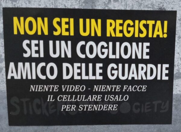 coglione amico delle guardie